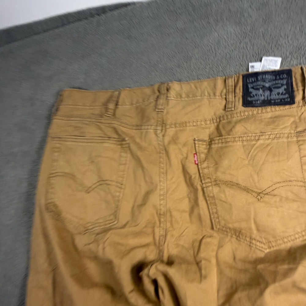 Levis 514 Straight Fit Pants Mens 38x32 Tan Khaki Cotton Blend Casual Workwear